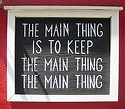 Main thing