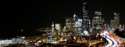 City Night Scape Banner