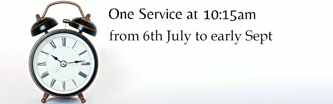 One morning service @ 10:15