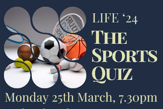 Sports Quiz - Monday 25th March - 7:30pm
